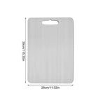 Cutting Board Stainless Steel Antibacterial Knife-Friendly & Stain-Resistant
