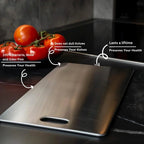 Cutting Board Stainless Steel Antibacterial Stain & Odor Resistant