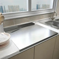 Cutting Board Stainless Steel Non-Slip Base & Spill-Proof Edge