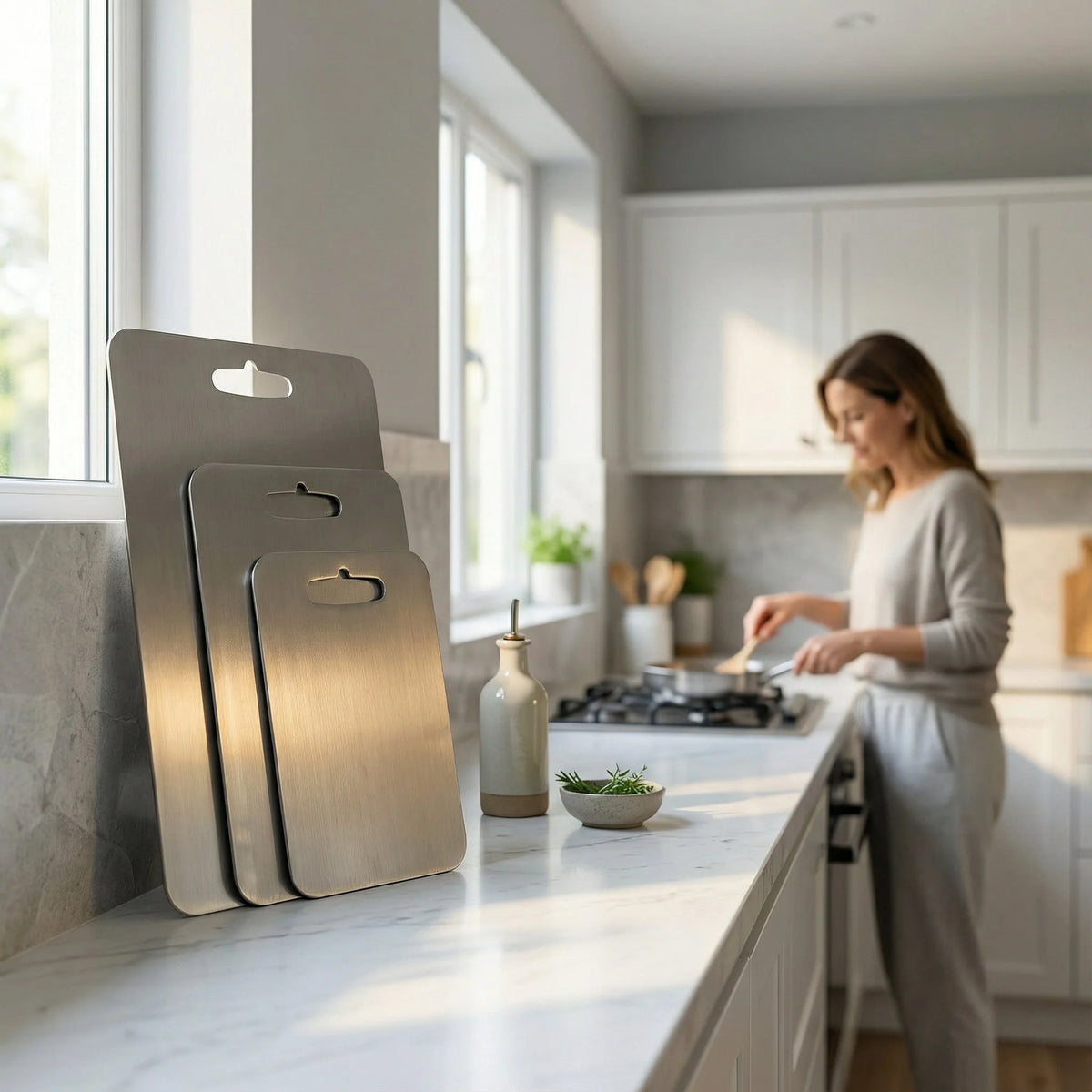 Cutting Board Titanium-Coated Non-Porous & Abrasion-Resistant