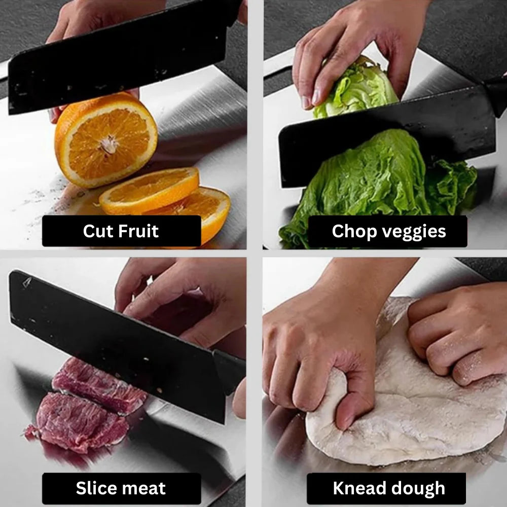 Cutting Board Titanium Knife-Friendly Antibacterial & Dishwasher-Safe