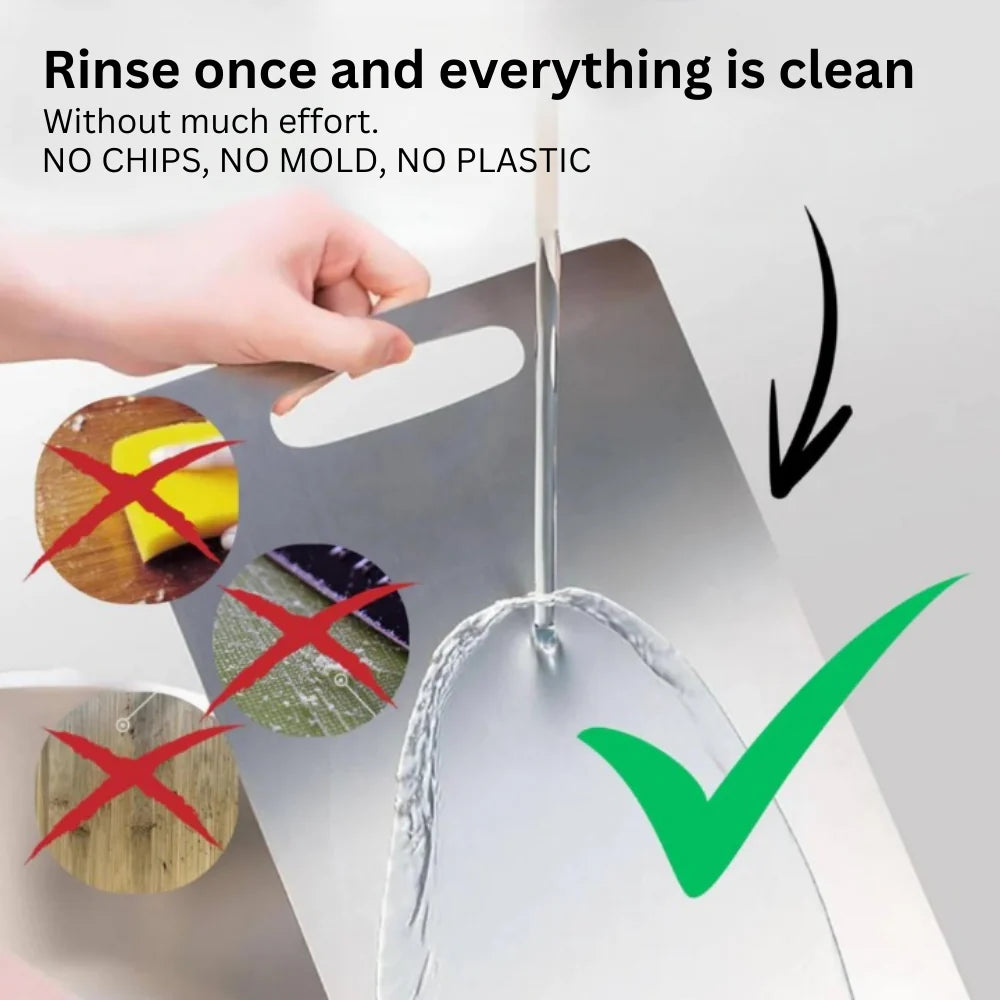 Cutting Board Titanium Knife-Friendly Antibacterial & Dishwasher-Safe