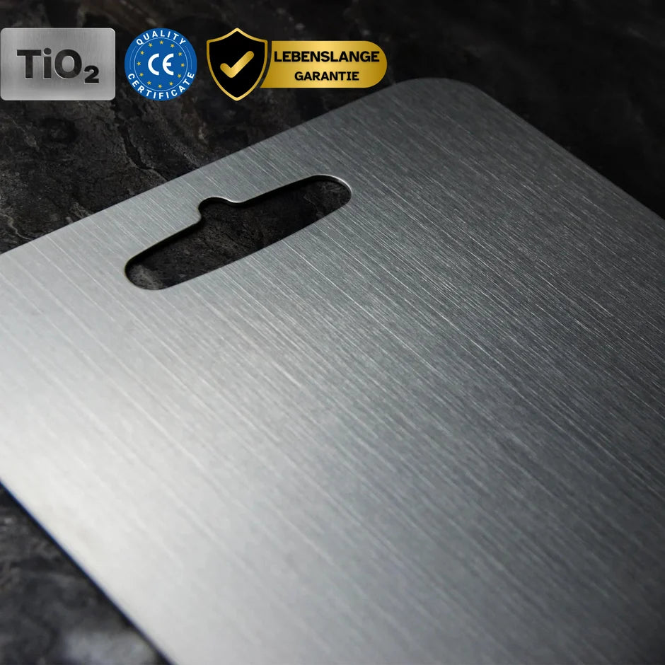 Cutting Board Titanium Knife-Friendly Antibacterial & Dishwasher-Safe