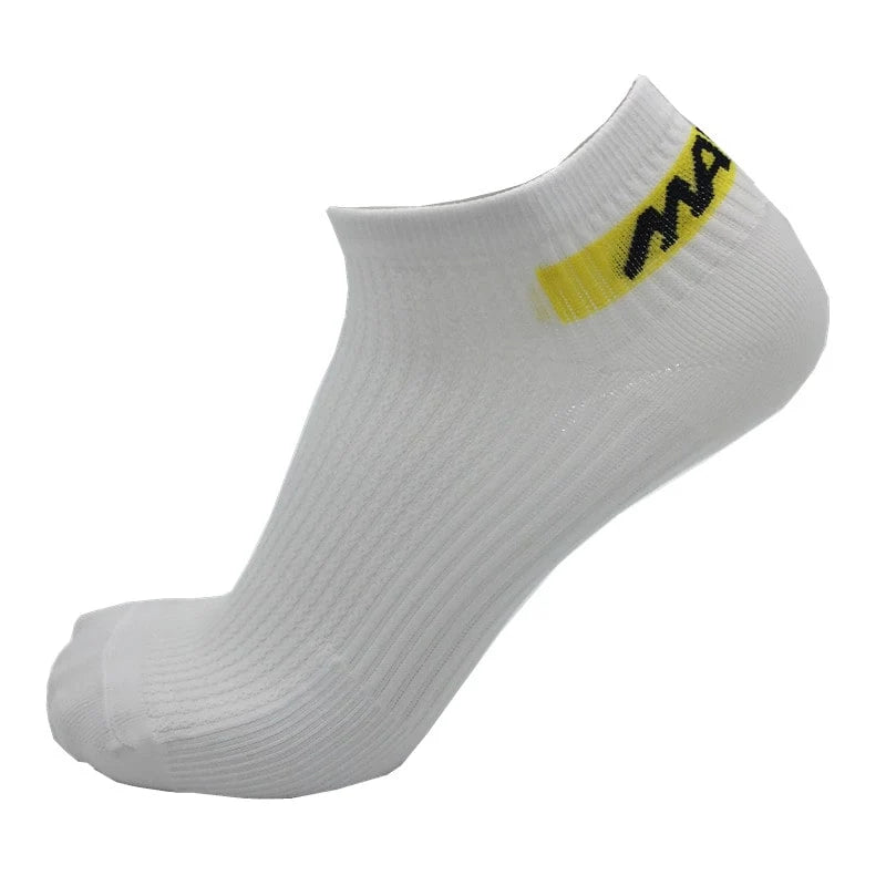 Cycling Socks Low-Cut Ankle Breathable Mesh Ribbed Arch Support