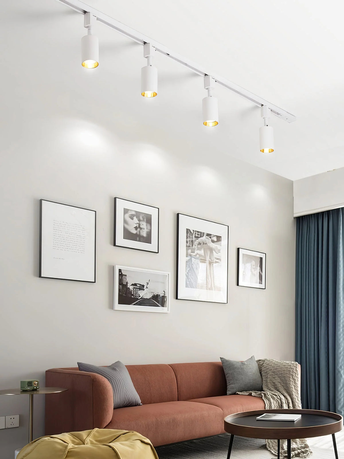 Cylinder Track Light 30° Focused Beam Integrated LED