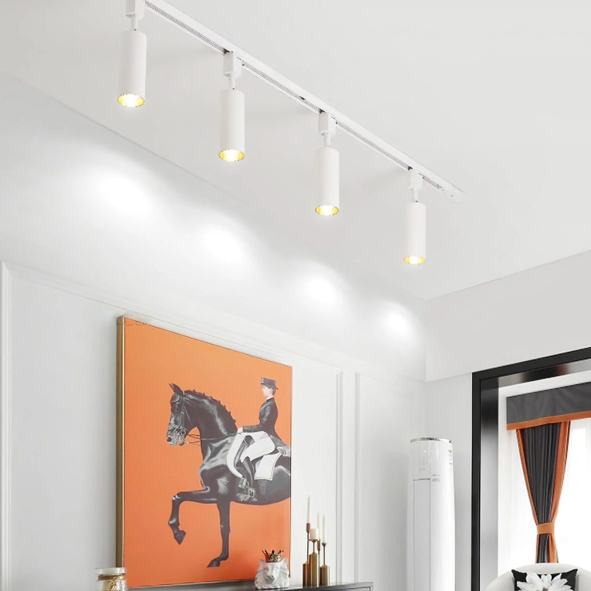 Cylinder Track Light 30° Focused Beam Integrated LED