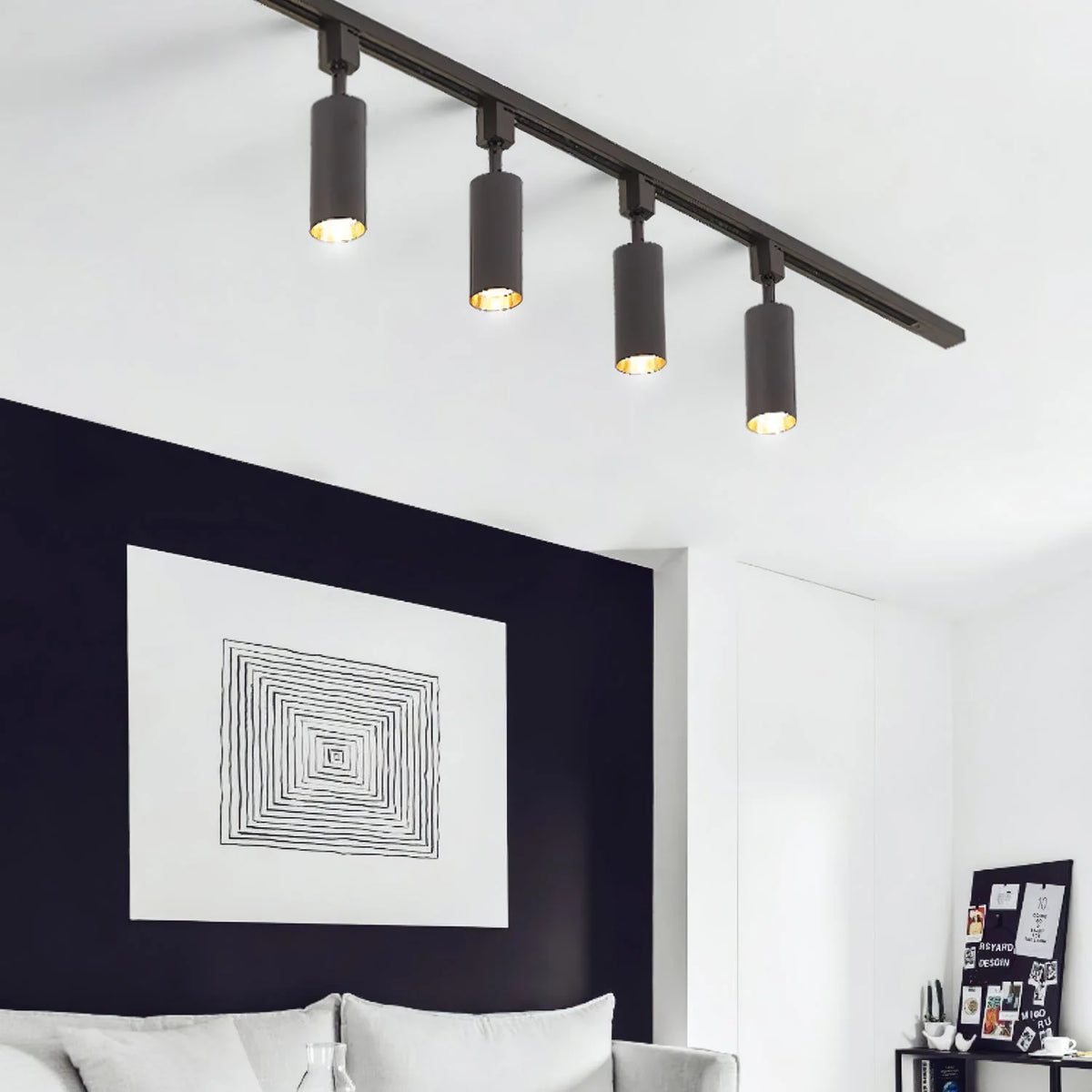 Cylinder Track Light 30° Focused Beam Integrated LED