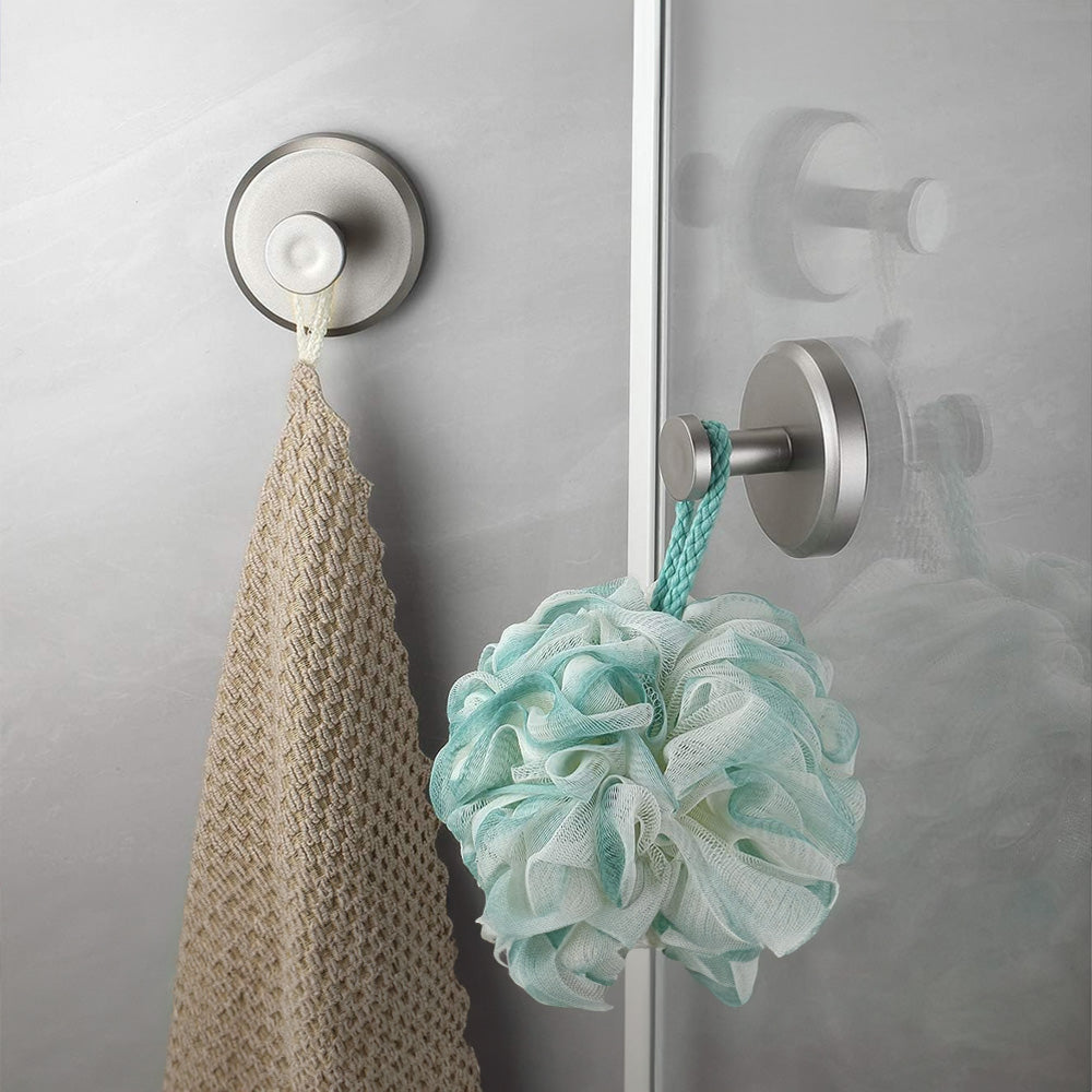 Damage-Free Strong Suction Stainless Steel Towel Hook