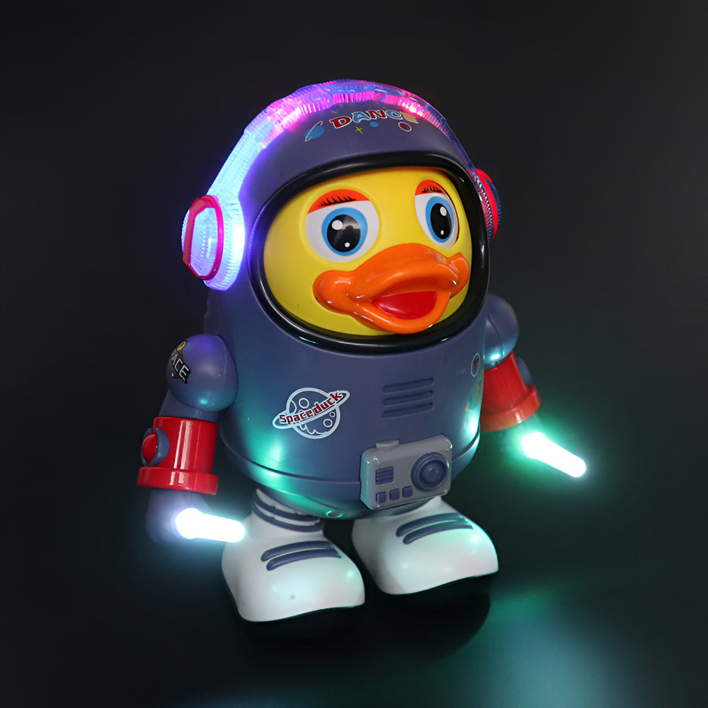 Dancing Toy Astronaut Duck Music & Lights Battery Operated
