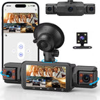 Dash Cam 4-Channel Wireless Night Vision Parking Monitor