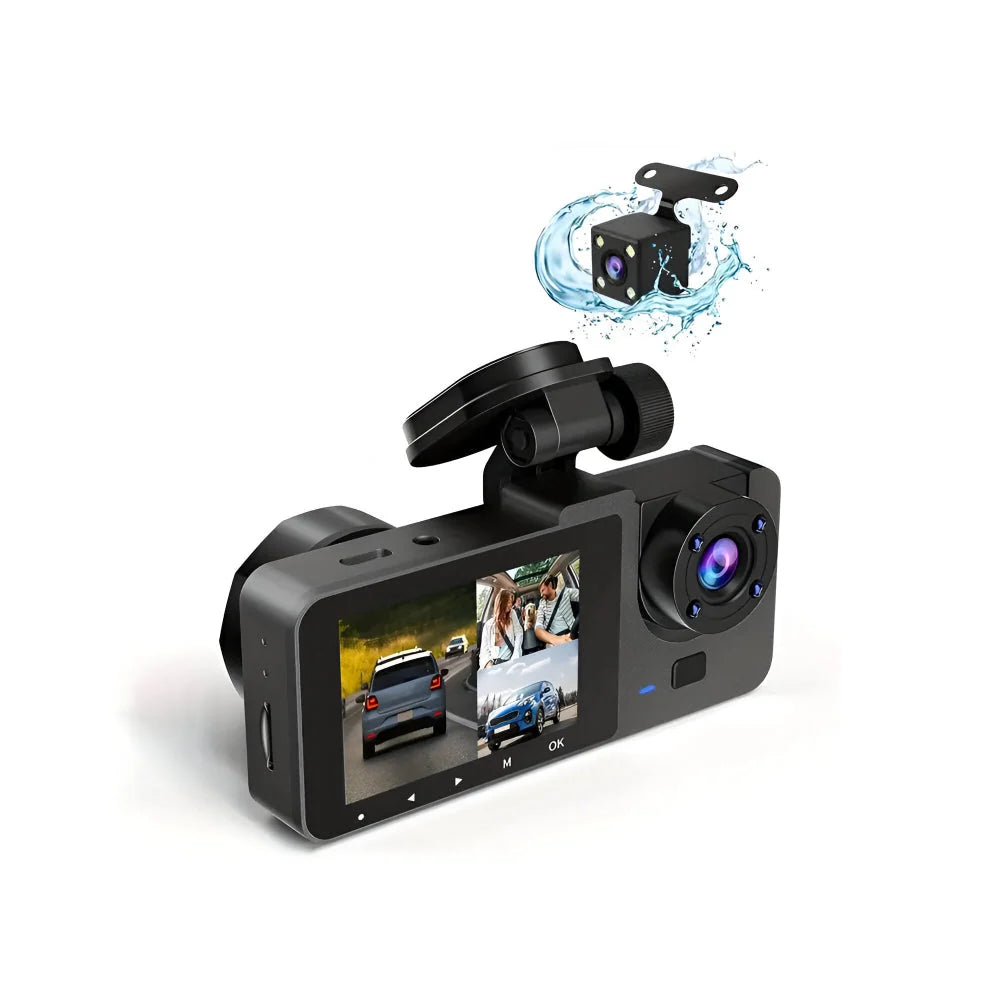 Dash Cam Dual-Lens 1080P Loop & Parking Monitor