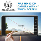 Dash Camera Dual Front & Rear 1080p Wide-Angle