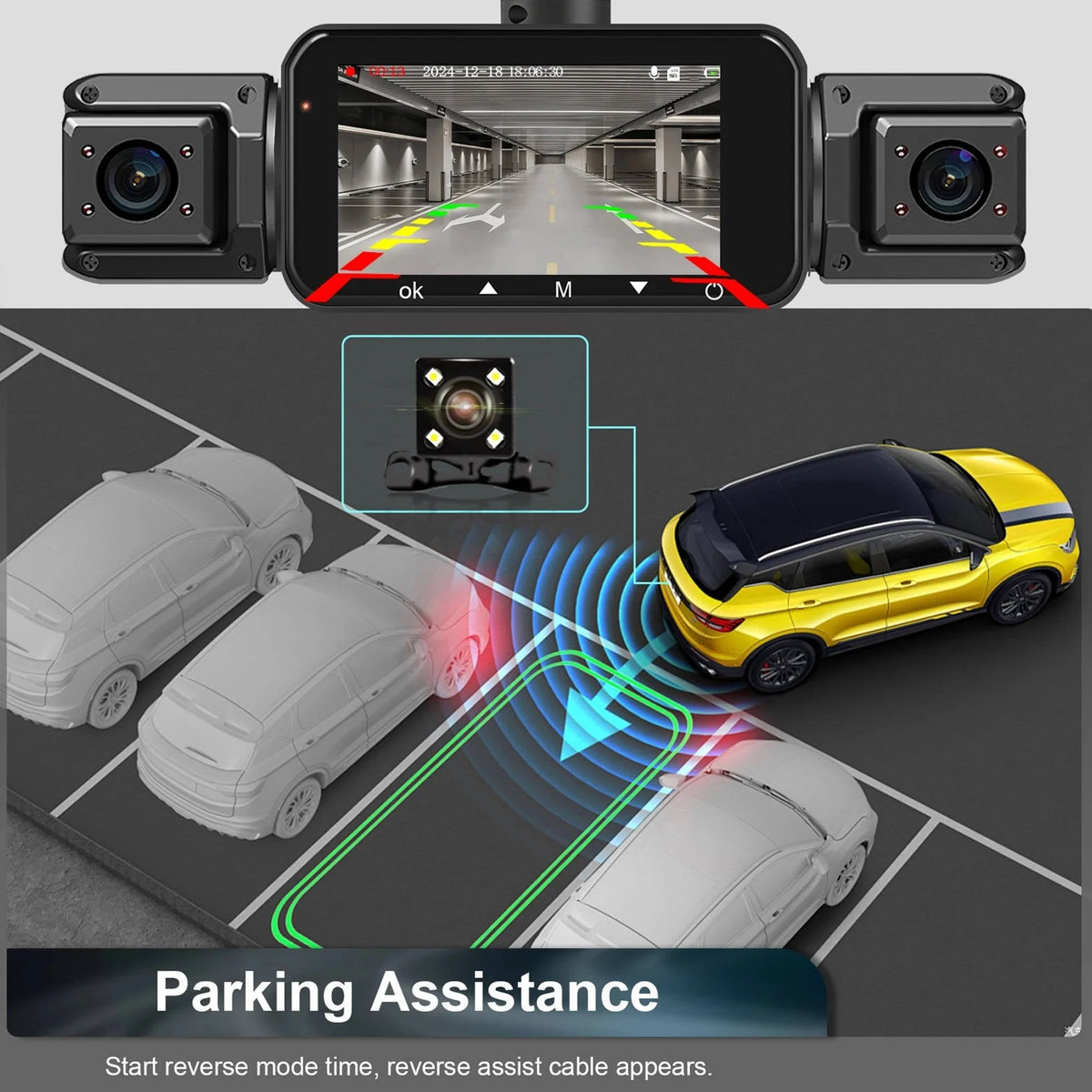 Dash Camera System 4-Channel 1920P Front Night Vision