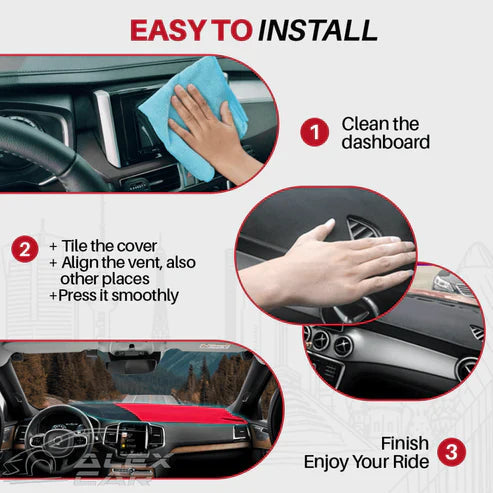 Dashboard Cover Custom Fit UV & Scratch Resistant