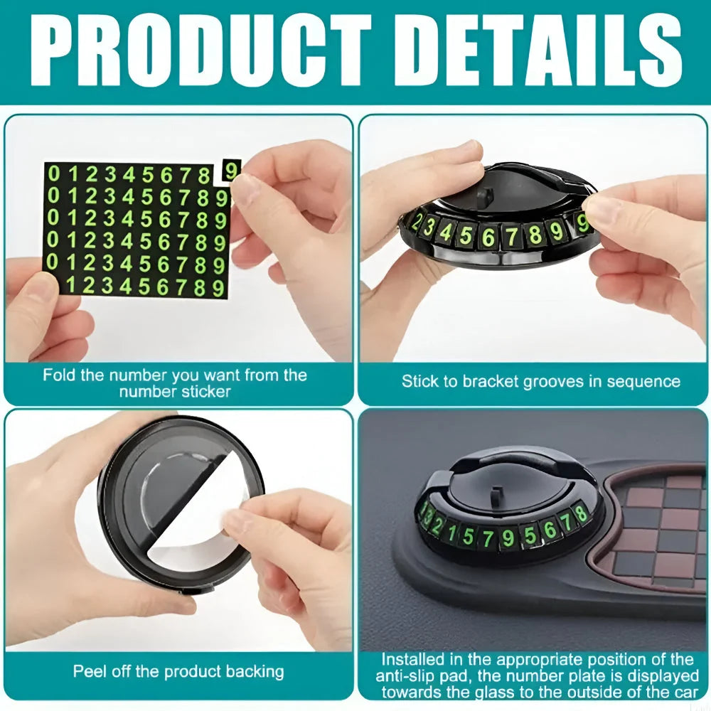 Dashboard Phone Holder 360 Degree Rotating Non-Adhesive Anti-Slip Pad