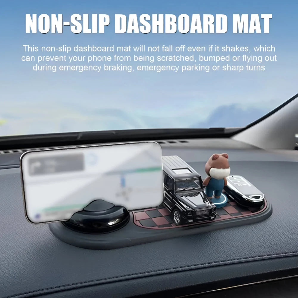 Dashboard Phone Holder 360 Degree Rotating Non-Adhesive Anti-Slip Pad