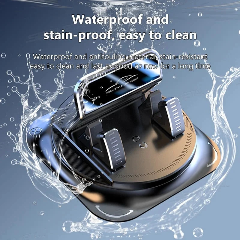 Dashboard Phone Holder 360-Degree Rotation Gel Suction Base