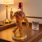 Decanter Sculptural Hand-Blown Glass Sealing Stopper