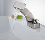 Deck-Mount Faucet Waterfall Spout Stainless Steel