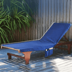 Deckchair Towel Integrated Side Pockets & Non-Slip Fastening