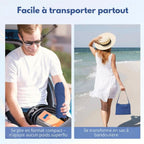 Deckchair Towel Integrated Side Pockets & Non-Slip Fastening