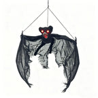 Decorative Bat Figure Glowing Red Eyes Indoor & Outdoor