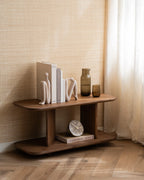 Decorative Bookend Polyresin Organic Set of 2