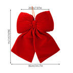 Decorative Bow Durable Fabric With Hanger 14cm
