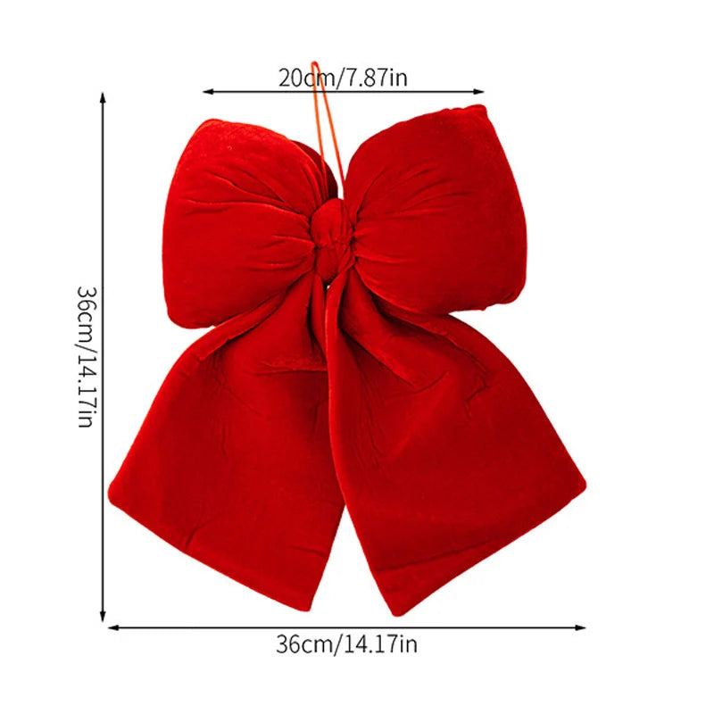 Decorative Bow Durable Fabric With Hanger 14cm