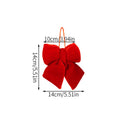 Decorative Bow Durable Fabric With Hanger 14cm