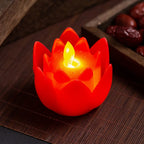 Decorative Candle Lotus Flower LED Battery Operated