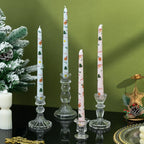 Decorative Candle Set Handcrafted Long-Burning Set of 2