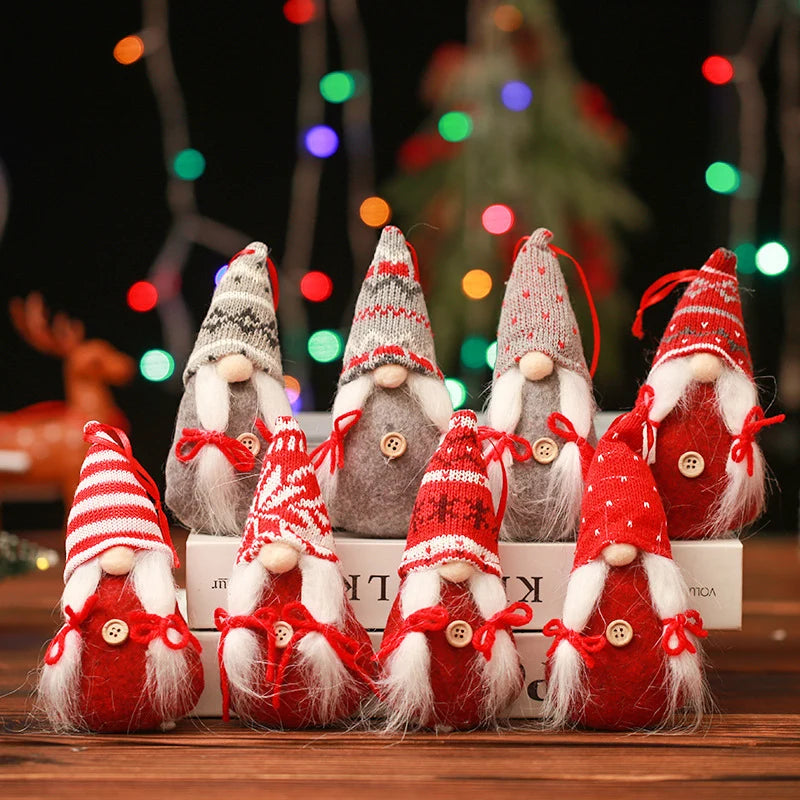 Decorative Christmas Figure Handcrafted Appliqué Details