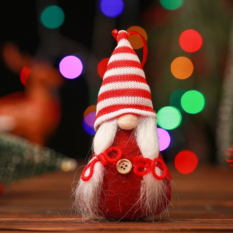 Decorative Christmas Figure Handcrafted Appliqué Details