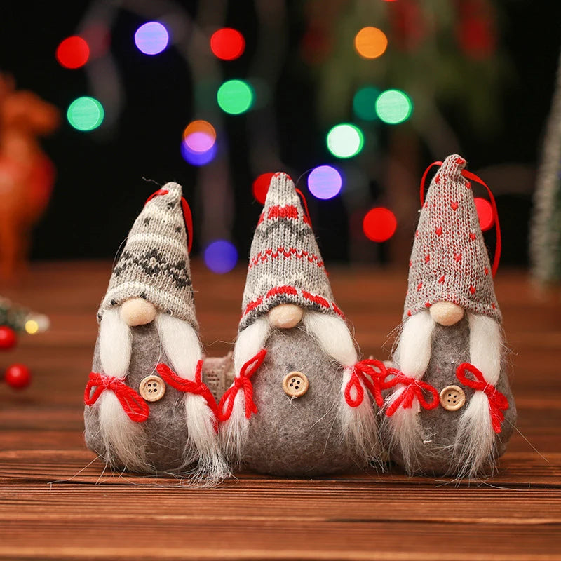 Decorative Christmas Figure Handcrafted Appliqué Details