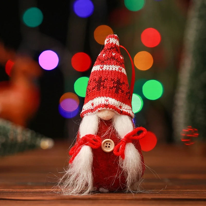 Decorative Christmas Figure Handcrafted Appliqué Details