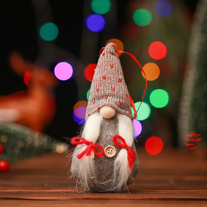 Decorative Christmas Figure Handcrafted Appliqué Details