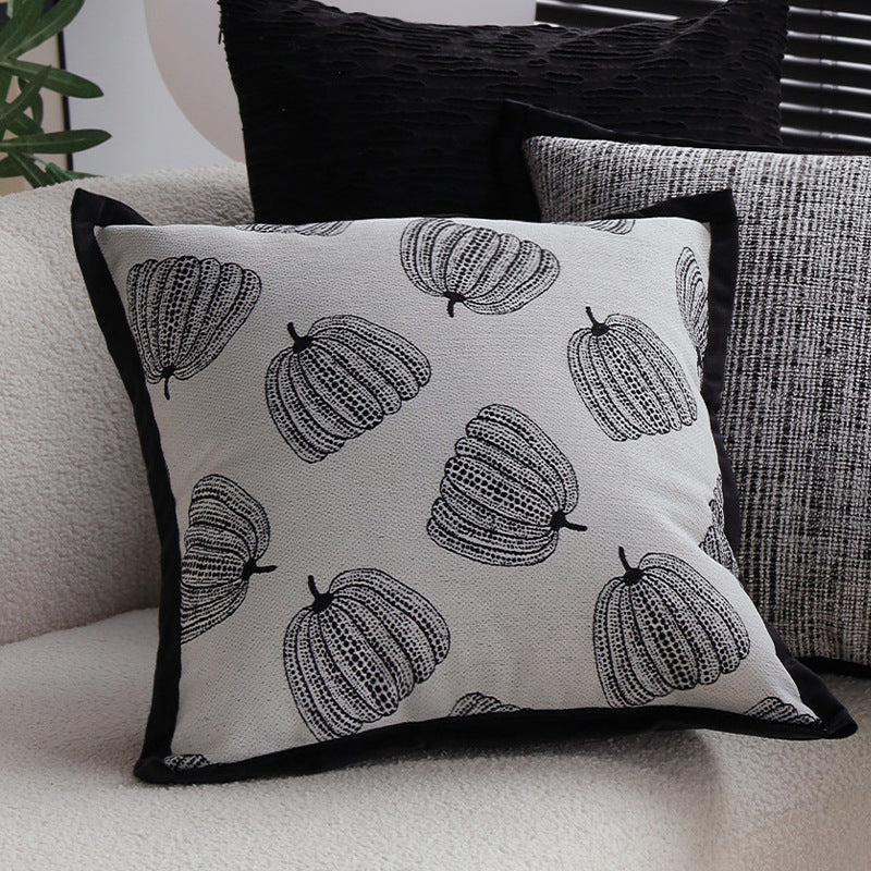 Decorative Cushion Cotton Cover Textured Stripes 18x18in