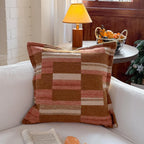 Decorative Cushion Cotton-Linen Hand-Knotted Fringes 45×45 cm