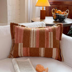 Decorative Cushion Cotton-Linen Hand-Knotted Fringes 45×45 cm
