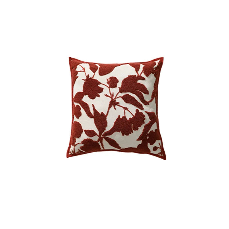 Decorative Cushion Cover Chenille Tufted Velvet Hidden Zipper 18x18