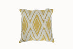 Decorative Cushion Cover Hand-Tufted Diamond Cotton Blend