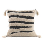 Decorative Cushion Cover Quilted Cable Cotton Blend 18x18in