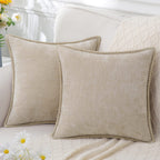 Decorative Cushion Cover Soft Chenille Machine Washable Multiple Sizes
