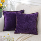 Decorative Cushion Cover Soft Chenille Machine Washable Multiple Sizes