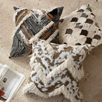 Decorative Cushion Cover Woven Jacquard Chevron 18x18