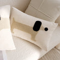 Decorative Cushion Linen Dog Motif Cover Or Filled