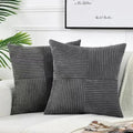 Decorative Cushion Ribbed Plush Hidden Zipper Machine Washable