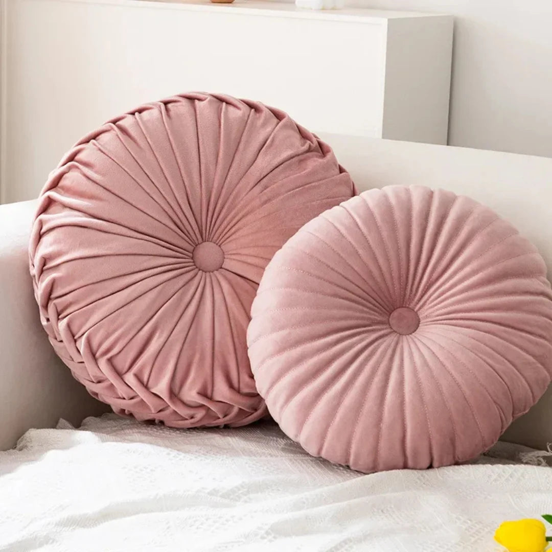 Decorative Cushion Round Soft Textured Machine Washable