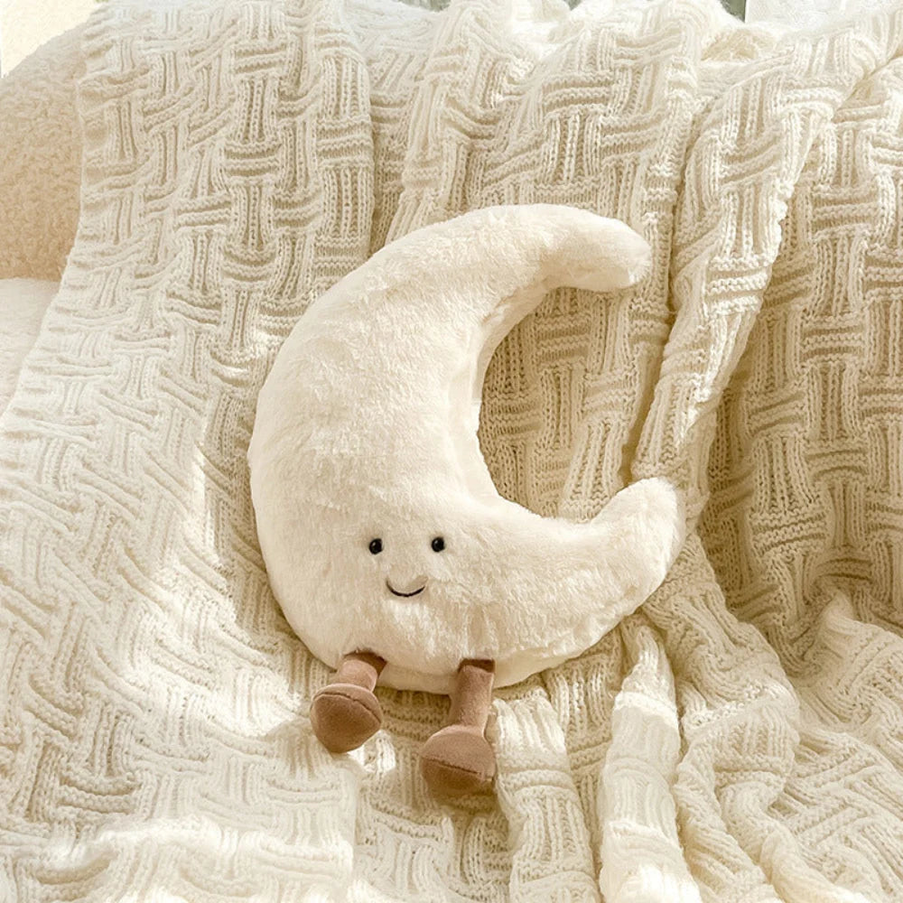 Decorative Cushion Set Sun & Moon Motifs Set of Two